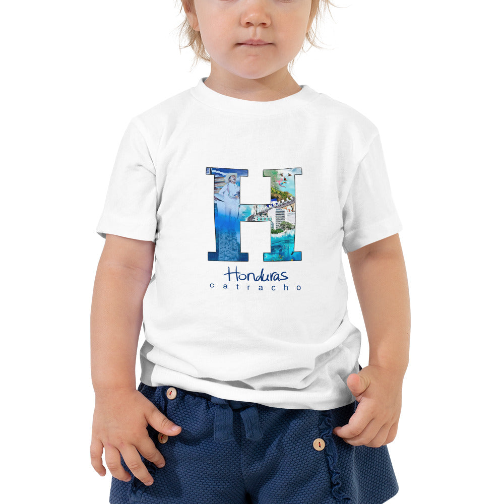 Camiseta de manga corta para niño niña. Honduras